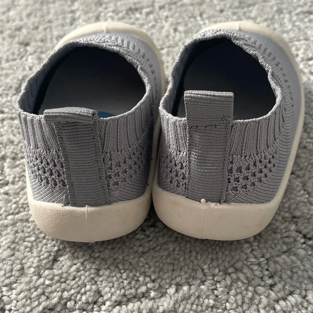 Gray Kids Slip-On Sneakers